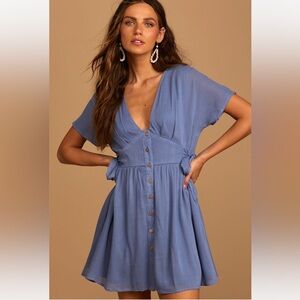 Lulu’s Denim Blue Mini Dress